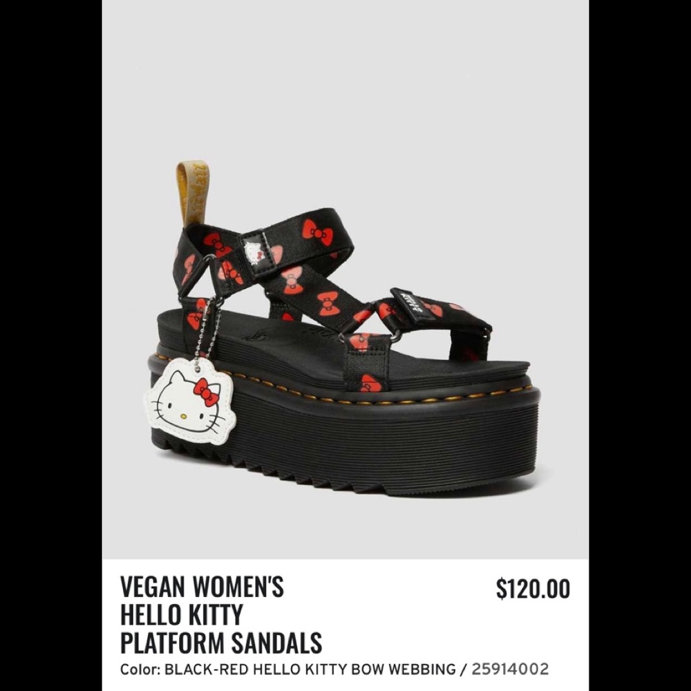 HELLO KITTY PLATFORM SANDALS